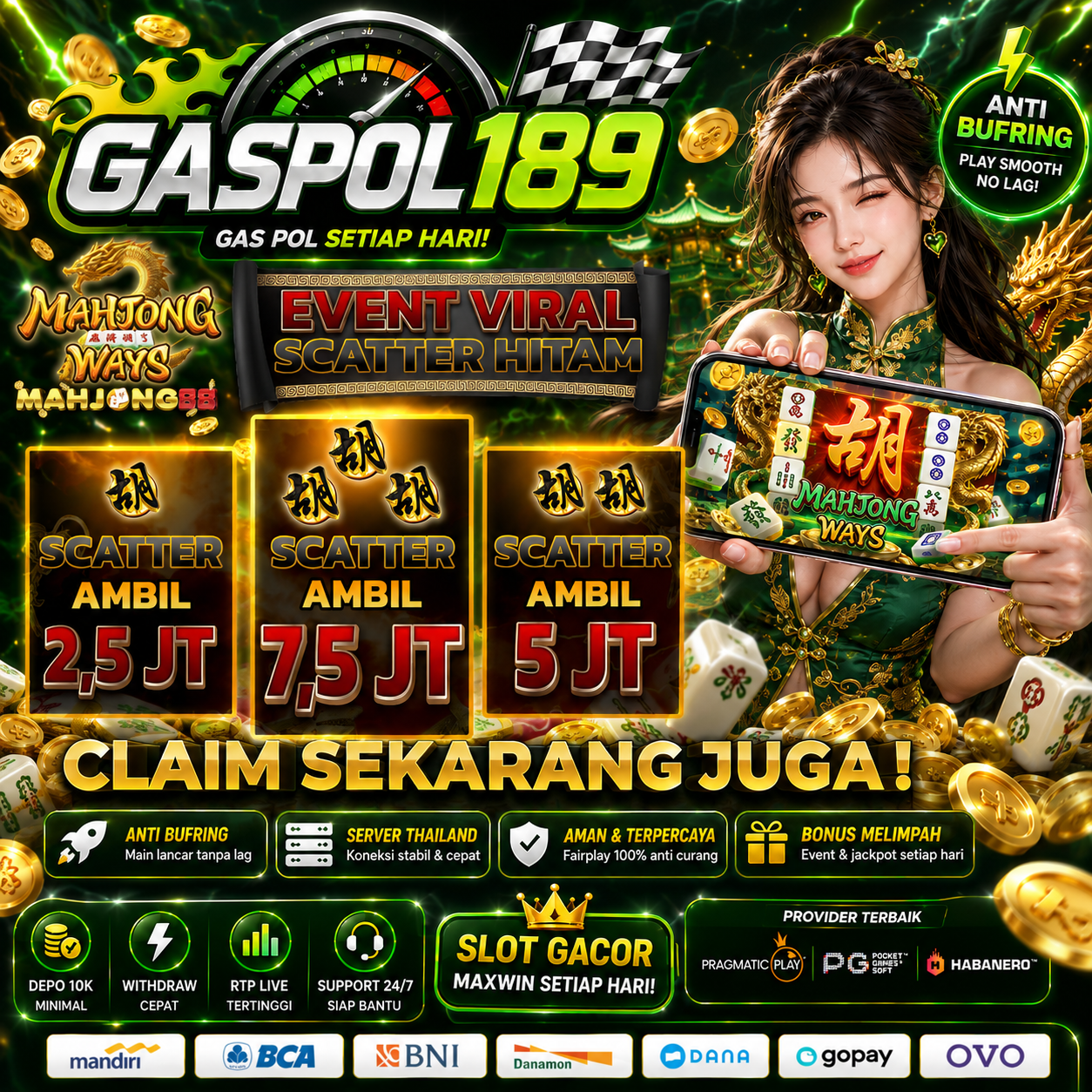 GASPOL189: Situs Judi Slot Gacor Online Hari Ini Slot88 Resmi Scatter Hitam